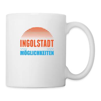 Ingolstadt Wo Das Meer Der Möglichkeiten Nie Trock - Tasse - Weiß - Rechts