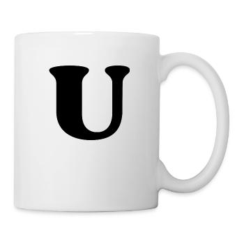 Letter u - Mug - white - Right