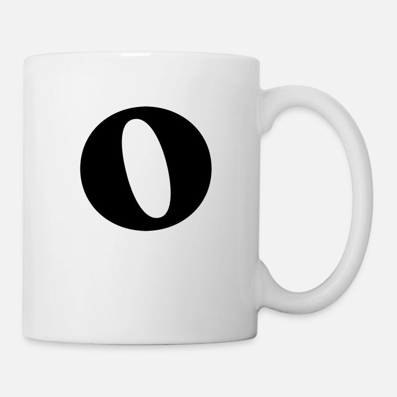 Buchstabe o - Tasse - Weiß