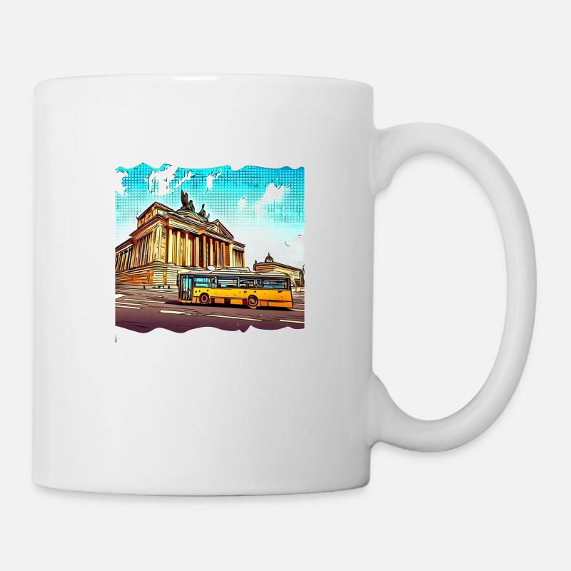 Berliner Bus - Tasse - Weiß