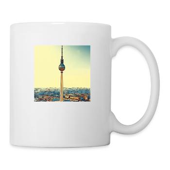 Berliner Fernsehturm - Tasse - Weiß - Rechts