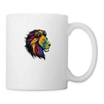 Lion de fierté - Mug blanc - blanc - Droite