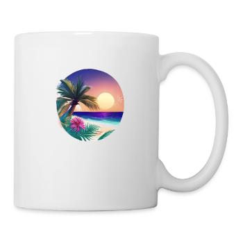 Vacances d’été Palm Beach Palm Islands Island Sun - Mug blanc - blanc - Droite