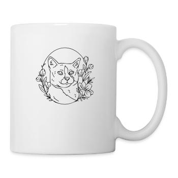 chat - Mug blanc - blanc - Droite