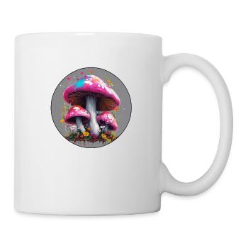 Mushroom / Mushroom / Meadow / Forest / Goa / Psy - Mug - white - Right