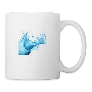 Wasserspritzer! - Tasse - Weiß - Rechts