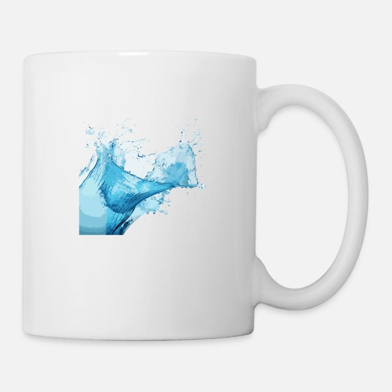 Des éclaboussures d’eau ! - Mug blanc - blanc