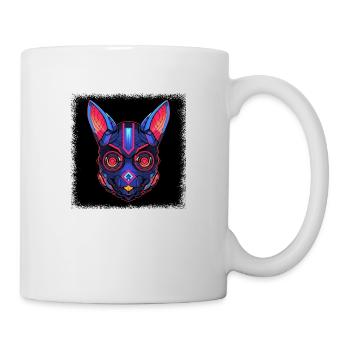 cheveux bruns présents idée présente dictons noir - Mug blanc - blanc - Droite