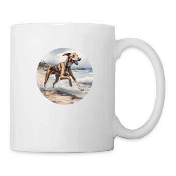 A Happy Lurcher - Mug - white - Right