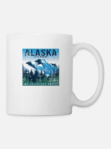 Alaska it s where the Adventure begins - Tasse - Weiß