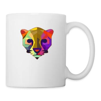 Multicolored stylized panther - Mug - white - Right
