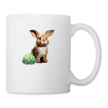 Lapin mignon lapin réaliste lapin - Mug blanc - blanc - Droite