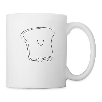 Süßer Toast - Tasse - Weiß - Rechts