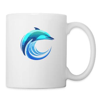 the dolphinologist of the seas - Mug - white - Right