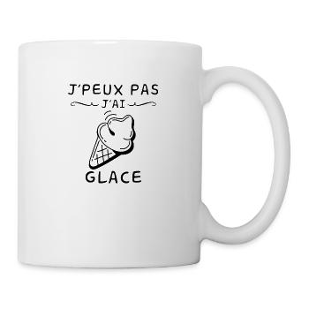 J'peux pas j'ai glace - Mug blanc - blanc - Droite