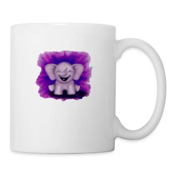 lachender elefant - Tasse - Weiß - Rechts