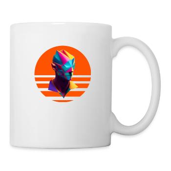 Retro 3 cut - Tasse - Weiß - Rechts