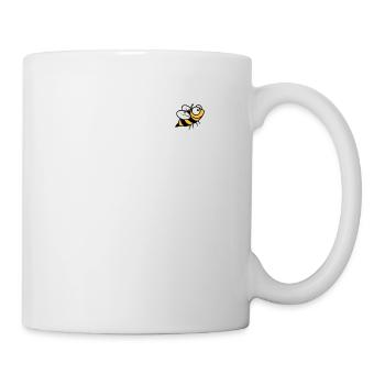 Funny Cute Flying Bee Bumblebee Love - Mug - white - Right
