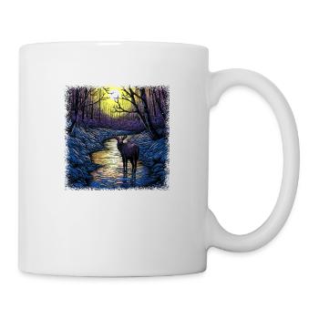 animal love sayings joke moose wild cute alces - Tasse - Weiß - Rechts