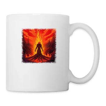 comic creepy funny gift idea coffee christmas fun - Tasse - Weiß - Rechts