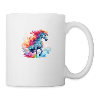 at a colorful gallop - Mug - white - Right