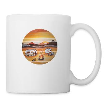 Camping Camp Tentes Camping-car Caravane Cadeau - Mug blanc - blanc - Droite