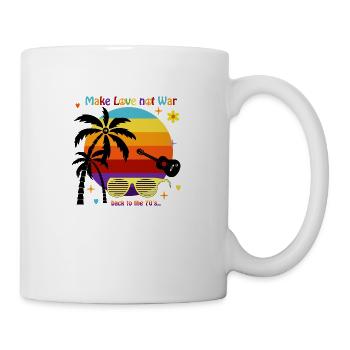 Retour aux années 70 - Mug blanc - blanc - Droite
