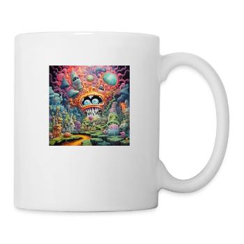 Rêves colorés - Monde surréaliste - Mug blanc - blanc - Droite
