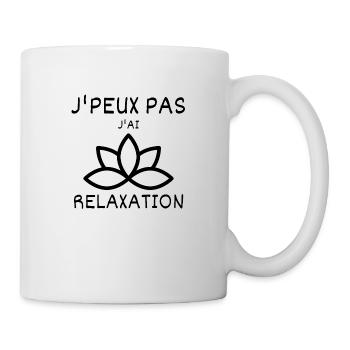 J'peux pas j'ai relaxation - Mug blanc - blanc - Droite