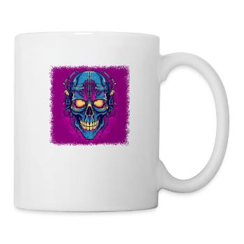 black gift love drawing fingers - Tasse - Weiß - Rechts