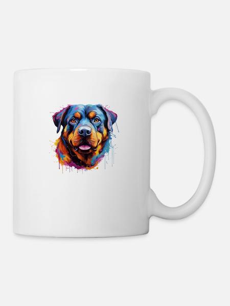der liebe Rotti - Tasse - Weiß
