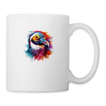 the colorful penguin head - Mug - white - Right