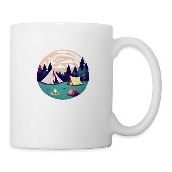 Camping Caravane Camp Cadeau Camping Camper - Mug blanc - blanc - Droite