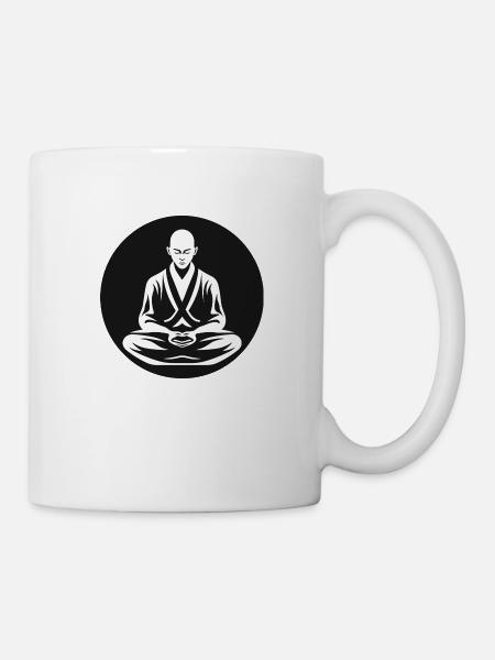the meditating master - Mug - white