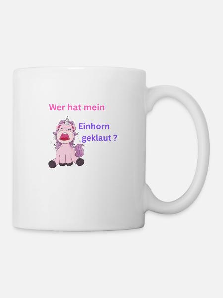 Einhorn gkelaut - Tasse - Weiß