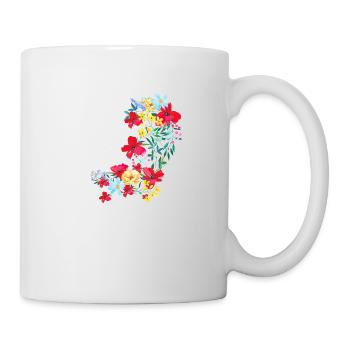 flowers,blossom,floral, flower, meadow, tendril - Mug - white - Right