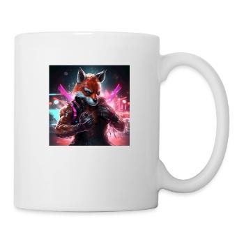 BOXING FOX - Mug blanc - blanc - Droite