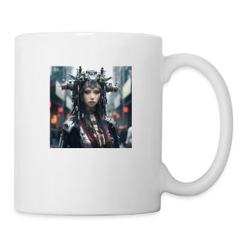 Cyber Punk - Tasse - Weiß - Rechts