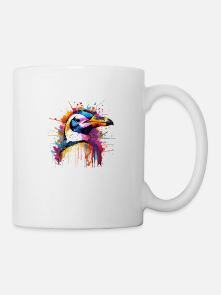 die bunte Antarktis - Tasse - Weiß
