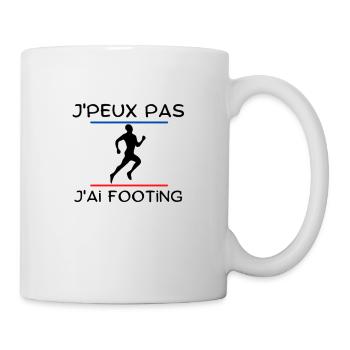 J'peux pas j'ai footing - Mug blanc - blanc - Droite
