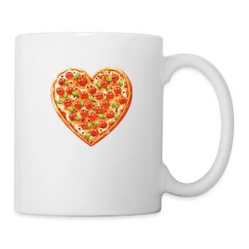 Love Pizza - Ich Liebe Pizza - Tasse - Weiß - Rechts