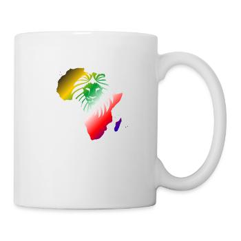 Africa Leo symbol African continent strength - Mug - white - Right