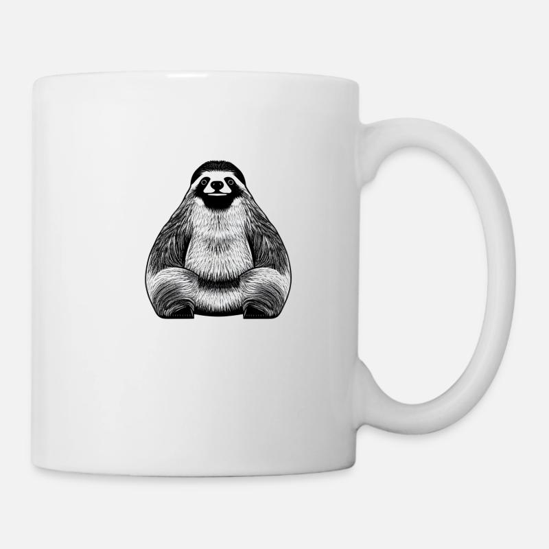 Design paresseux élégant - Mug blanc - blanc