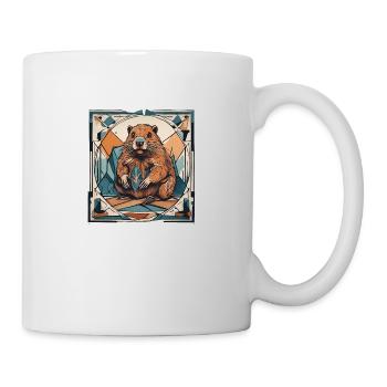Biber - Tasse - Weiß - Rechts