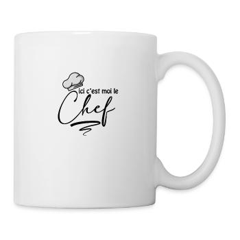 Ici c'est moi le chef tn - Mug blanc - blanc - Droite