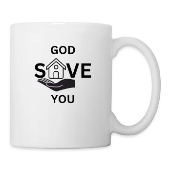 Dieu vous sauve - Mug blanc - blanc - Droite