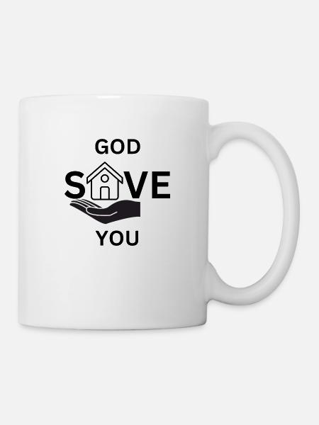 Dieu vous sauve - Mug blanc - blanc