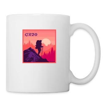 GR20 Grande Randonnée Corse trekking marche - Mug blanc - blanc - Droite