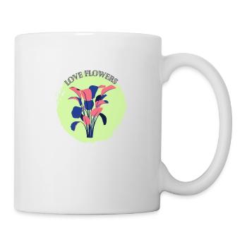 Flowers Flowers Love Close to Nature - Mug - white - Right