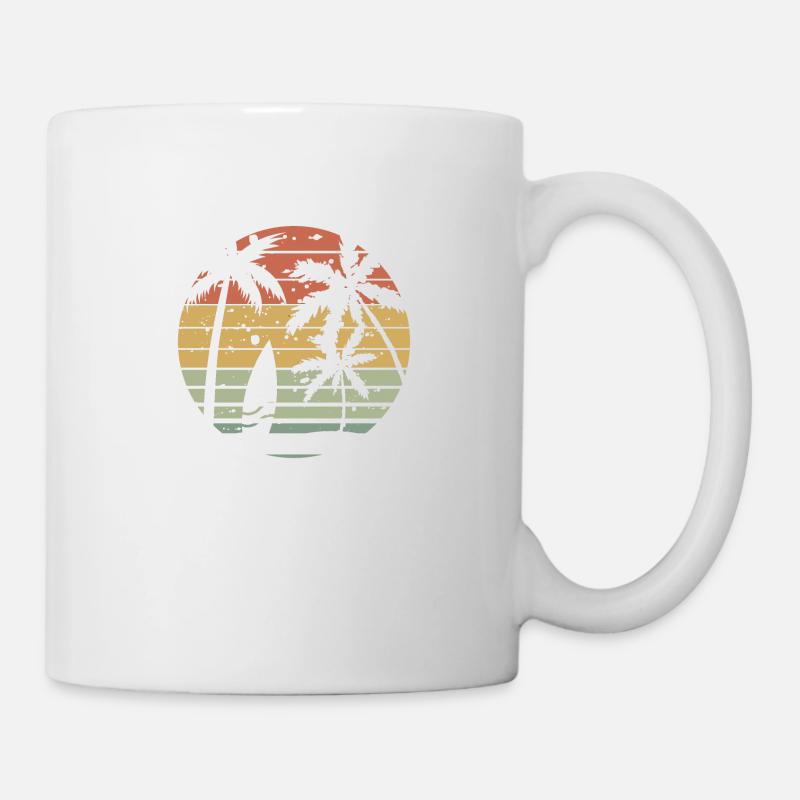 surf rétro - Mug blanc - blanc